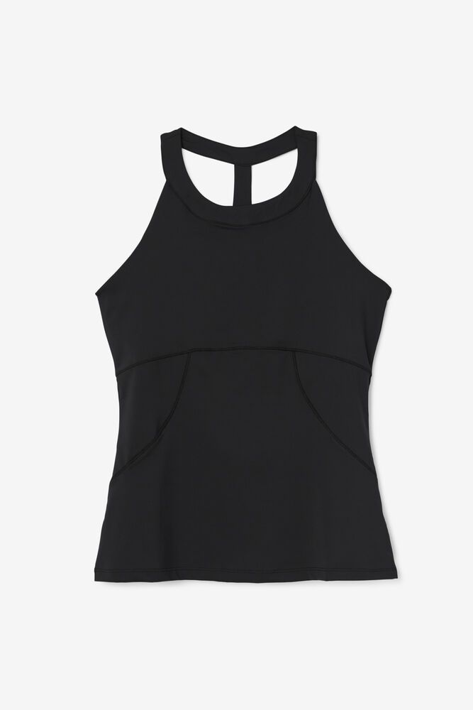 Fila Tank Top Essentials Halter Womens Black - India PAU-917852